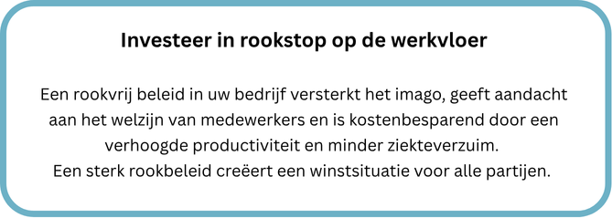kader investeren in rookstop